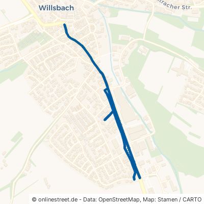 Löwensteiner Straße Obersulm Willsbach 