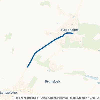 Langeloher Weg Brunsbek Papendorf 