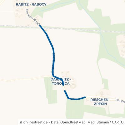 Rieschener Straße Kubschütz Daranitz 