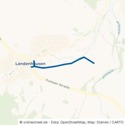 Alte Straße Wartenberg Landenhausen 
