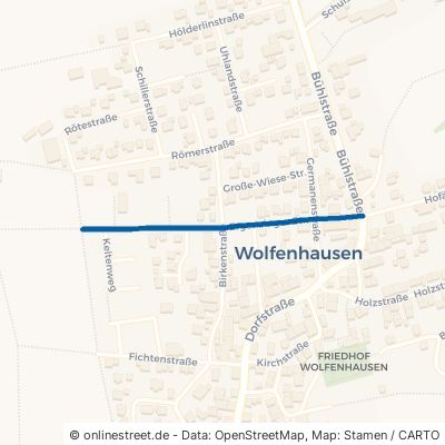 Ergenzinger Straße Neustetten Wolfenhausen 