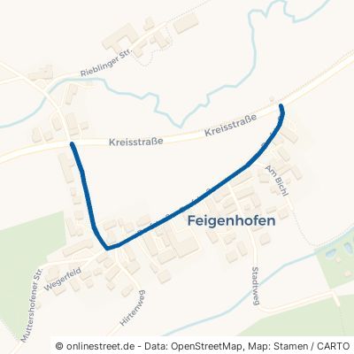 Dorfstraße Biberbach Feigenhofen 