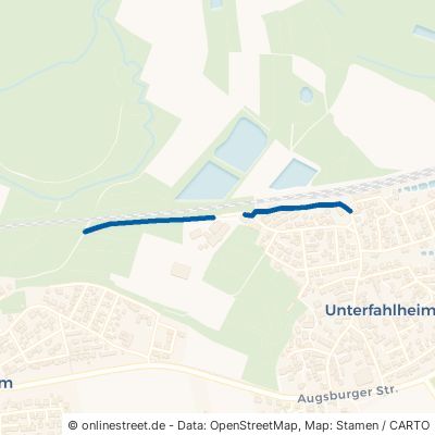 Bahnweg Nersingen Oberfahlheim 