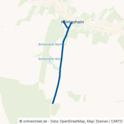 Claußnitzer Straße Königshain-Wiederau 