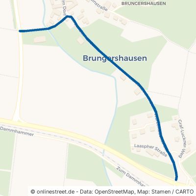 Warzenbacher Straße Lahntal Brungershausen 