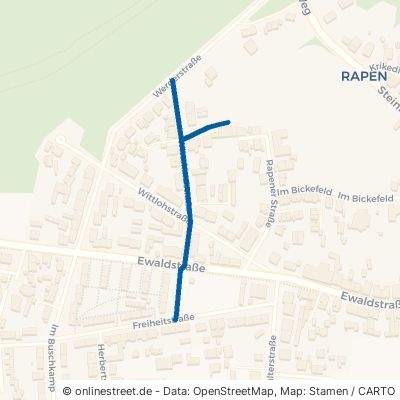Wittekindstraße Oer-Erkenschwick Rapen 