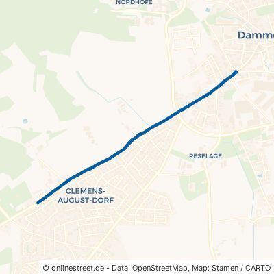 Vördener Straße Damme Ossenbeck 