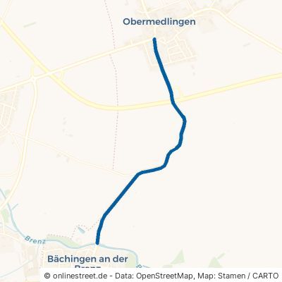 Bächinger Straße Medlingen Obermedlingen 