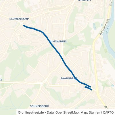 Saarner Straße Mülheim an der Ruhr Broich 