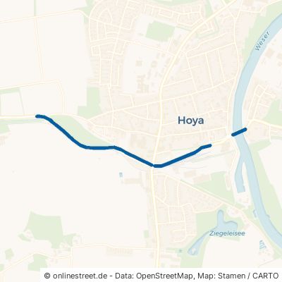 Weserstraße Kreis Hoya 