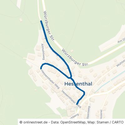 Hohlweg Mespelbrunn Hessenthal 