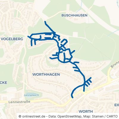Buschhauser Weg Lüdenscheid Vogelberg 