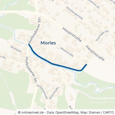 Dorfstraße Nüsttal Morles 