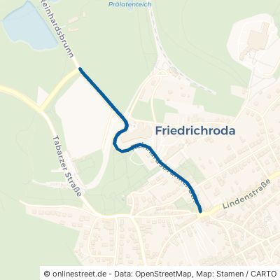 Reinhardsbrunner Straße Friedrichroda 