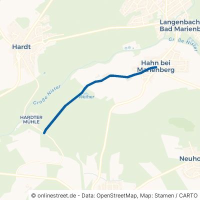 Mühlenweg Hahn bei Marienberg 