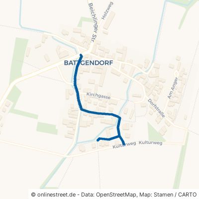 Friedensstraße Kölleda Battgendorf 