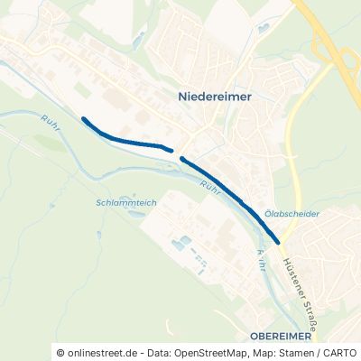 Sauerlandstraße Arnsberg Niedereimer 