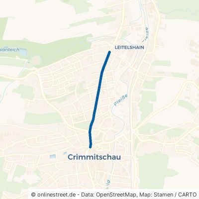 Leipziger Straße Crimmitschau Frankenhausen 