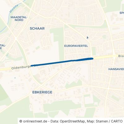 Oldenburger Straße Wilhelmshaven Ebkeriege 