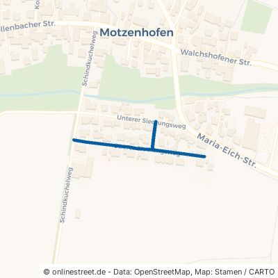 Oberer Siedlungsweg Hollenbach Motzenhofen 