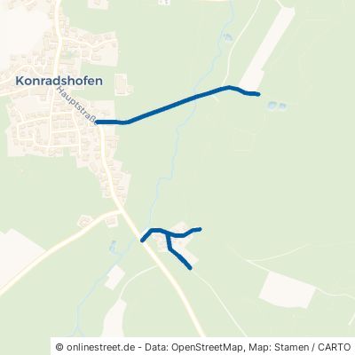 Ziegelbergstraße Scherstetten Konradshofen 
