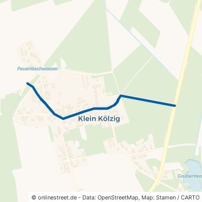 Klein Kölziger Dorfstraße Neiße-Malxetal Klein Kölzig 