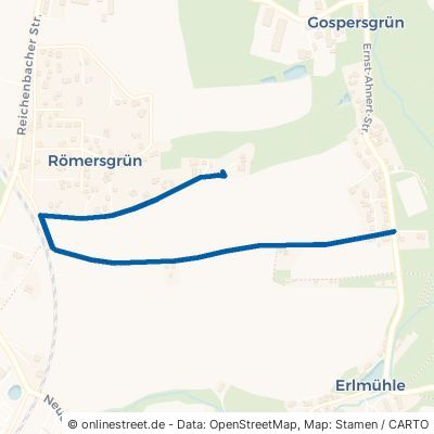 Grüner Weg Fraureuth Gospersgrün 
