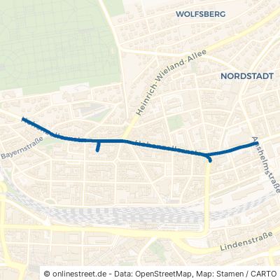 Hohenzollernstraße Pforzheim Nordstadt 