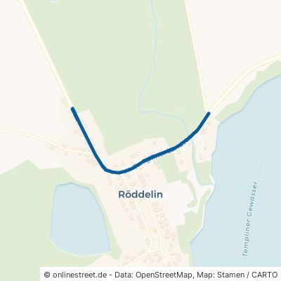 Templiner Landstraße Templin Röddelin 