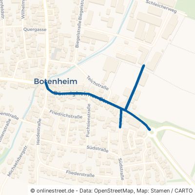Bönnigheimer Straße Brackenheim Botenheim 