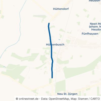 Hüttenbuscher Straße Worpswede Hüttenbusch 