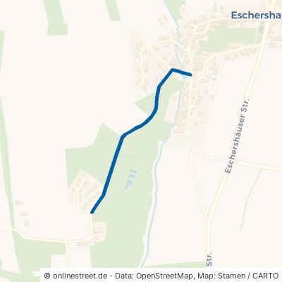 Mühlenfeldweg Uslar Eschershausen 