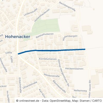 Benningerstraße Waiblingen Hohenacker 