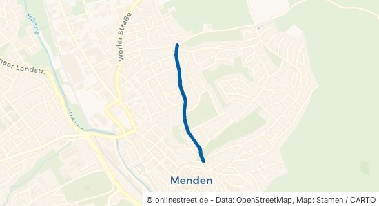 Schwitter Weg Menden (Sauerland) Mitte 