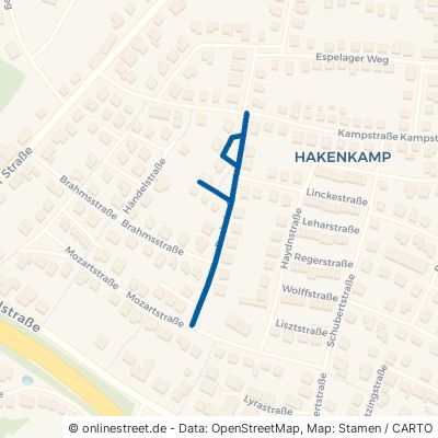 Bachstraße Quakenbrück Hakenkamp 