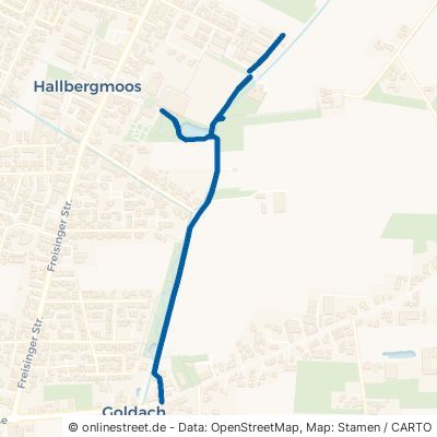 Fußweg An Der Goldach Hallbergmoos 
