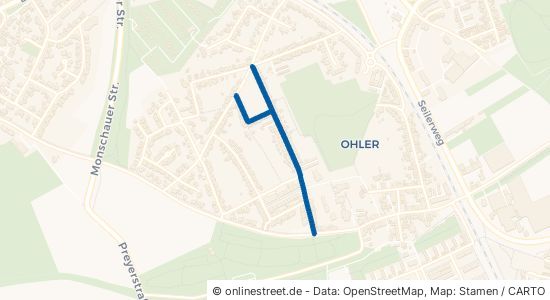 Ohlerfeldstraße Mönchengladbach Ohler 