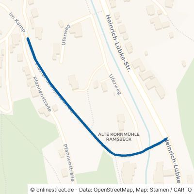 Pfarrer-Schupmann-Straße Bestwig Ramsbeck 