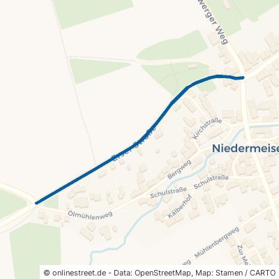 Erser Straße Liebenau Niedermeiser 