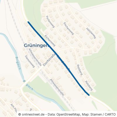 Landstraße Donaueschingen Grüningen 