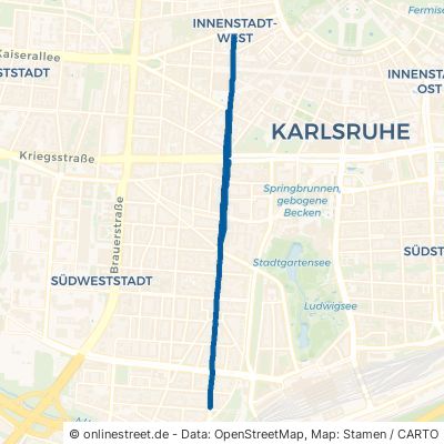 Karlstraße Karlsruhe Südweststadt 