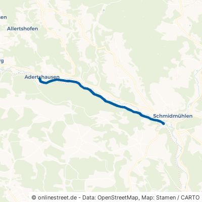 Lauterachtal-Radweg Hohenburg Adertshausen 