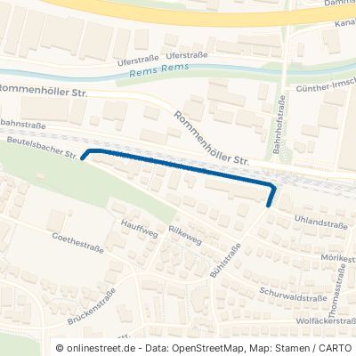 Hölzlestraße Remshalden Grunbach 