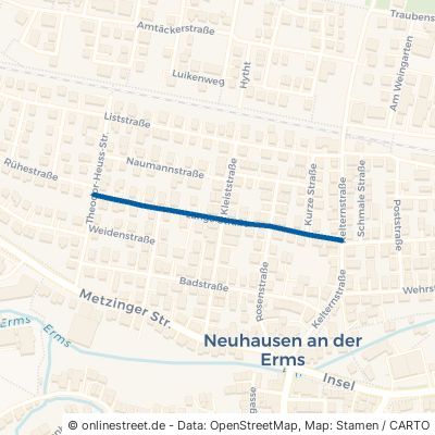 Lange Straße Metzingen Neuhausen 