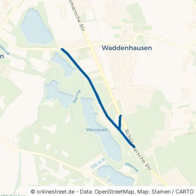 Heerstraße Lage Waddenhausen 