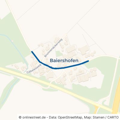 Dorfstraße Westhausen Baiershofen 