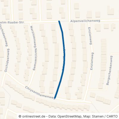 Edelweißweg 06118 Halle (Saale) Gottfried-Keller-Siedlung Stadtbezirk Nord