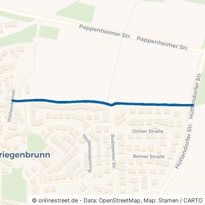 Londoner Straße Erlangen Kriegenbrunn 