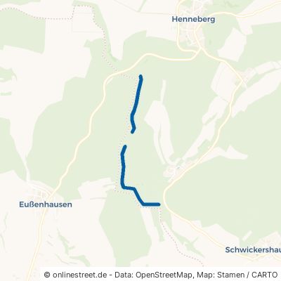 Kolonnenweg Meiningen Henneberg 