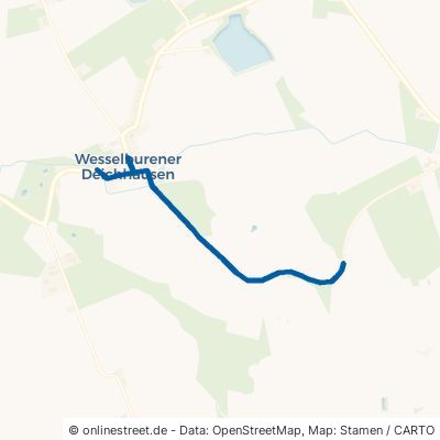 Weideweg Wesselburener Deichhausen 